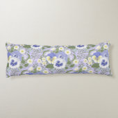 Coussins Longs Fleurs de jardin printanier sur lavande (Dos)