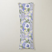 Coussins Longs Fleurs de jardin printanier sur lavande (Devant (Vertical))