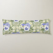 Coussins Longs Fleurs de jardin printanier sur sauge (Dos)