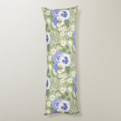 Coussins Longs Fleurs de jardin printanier sur sauge (Dos (Vertical))