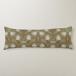 Coussins Longs Fleurs de jardin printanier sur sauge