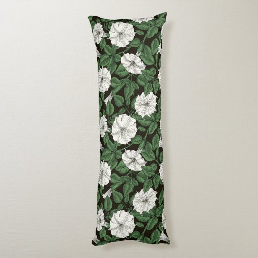 Coussins Longs Fleurs de lune 2 (Dos (Vertical))