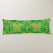 Coussins Longs Fleurs de palmier motif tropical (Dos)