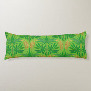 Coussins Longs Fleurs de palmier motif tropical