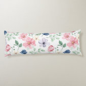 Coussins Longs Fleurs de printemps et Motif Feuille (Dos)
