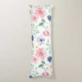 Coussins Longs Fleurs de printemps et Motif Feuille (Dos (Vertical))