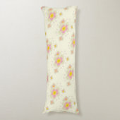 Coussins Longs Fleurs de printemps (rose/jaune) (Devant (Vertical))