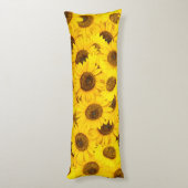 Coussins Longs Fleurs de soleil (Dos (Vertical))