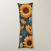 Coussins Longs Fleurs de soleil (Dos (Vertical))