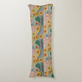 Coussins Longs Fleurs de soleil Abstraites (Devant (Vertical))