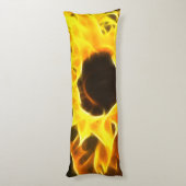 Coussins Longs Fleurs de soleil brillant (Dos (Vertical))