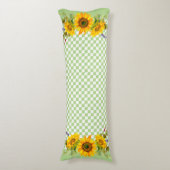 Coussins Longs Fleurs de soleil sur tableau de bord (Devant (Vertical))