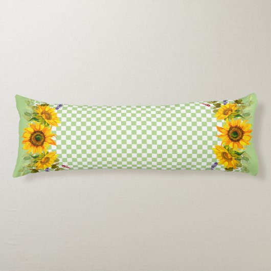 Coussins Longs Fleurs de soleil sur tableau de bord (Devant)