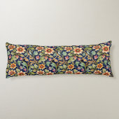 Coussins Longs Fleurs de style islamiste doré (Dos)