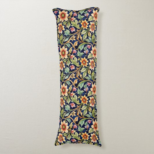 Coussins Longs Fleurs de style islamiste doré (Devant (Vertical))