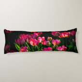 Coussins Longs Fleurs de tulipe roses (Dos)