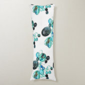 Coussins Longs Fleurs de verre de mer et bling (Devant (Vertical))