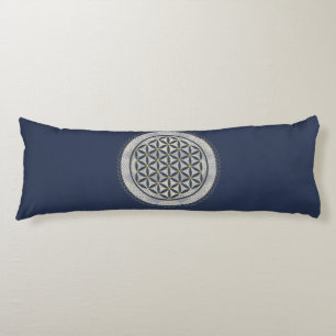 Coussins Longs FLEURS DE VIE - Symbole de géométrie sacrée Art 1