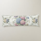 Coussins Longs Fleurs d'hortensia délicates  (Dos)