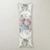 Coussins Longs Fleurs d'hortensia délicates  (Dos (Vertical))