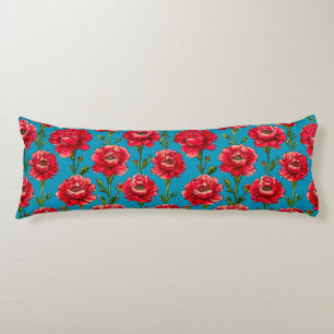 Coussins Longs Fleurs d'oeillet