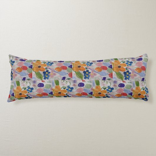 Coussins Longs Fleurs et ballons (Devant)
