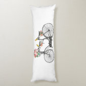 Coussins Longs Fleurs et oiseaux Vintages romantiques (Dos (Vertical))