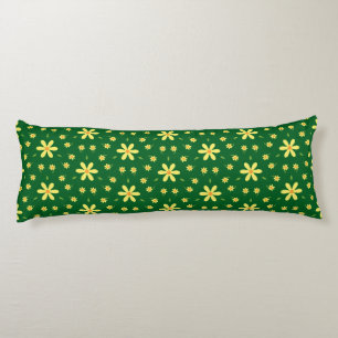 Coussins Longs Fleurs jaunes