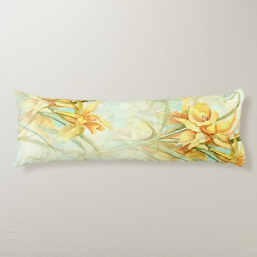 Coussins Longs Fleurs Jaunes Sauvages (Devant)