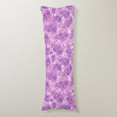 Coussins Longs Fleurs lilas rose aquarelle (Devant (Vertical))