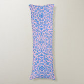 Coussins Longs Fleurs minuscules Motif.Bleu 02.b Rose BG (Devant (Vertical))
