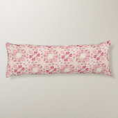 Coussins Longs Fleurs modernes roses mignonnes motif (Dos)
