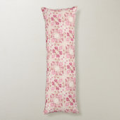 Coussins Longs Fleurs modernes roses mignonnes motif (Dos (Vertical))