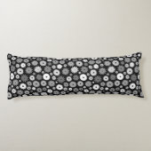 Coussins Longs Fleurs monochromes à motif répétitif (Dos)