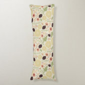 Coussins Longs Fleurs Motifs de crème rose fleurie (Devant (Vertical))
