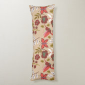 Coussins Longs Fleurs motifs florales sans soudure, oiseaux, papi (Dos (Vertical))