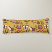 Coussins Longs Fleurs motifs florales sans soudure, papillon, rou (Dos)