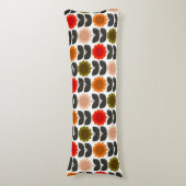 Coussins Longs Fleurs rétro groovy de style moderne du milieu du (Devant (Vertical))