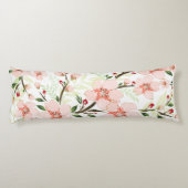 Coussins Longs Fleurs roses (Dos)