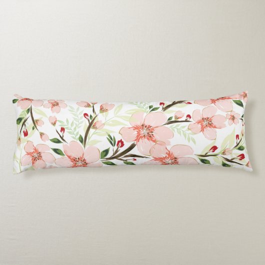 Coussins Longs Fleurs roses (Dos)