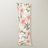 Coussins Longs Fleurs roses (Devant (Vertical))