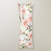 Coussins Longs Fleurs roses (Dos (Vertical))