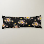 Coussins Longs Fleurs roses (Dos)