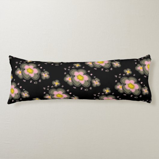 Coussins Longs Fleurs roses (Devant)