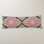 Coussins Longs Fleurs roses dans le jardin (Dos)