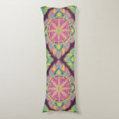 Coussins Longs Fleurs roses dans le jardin (Devant (Vertical))