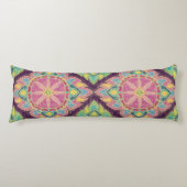 Coussins Longs Fleurs roses dans le jardin (Devant)