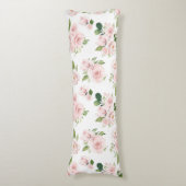 Coussins Longs Fleurs roses, Roses roses, Fleurs Aquarelles (Devant (Vertical))