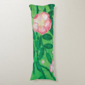 Coussins Longs Fleurs roses sauvages (Devant (Vertical))