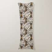 Coussins Longs Fleurs sauvages de papillon de nuit bohème moderne (Devant (Vertical))